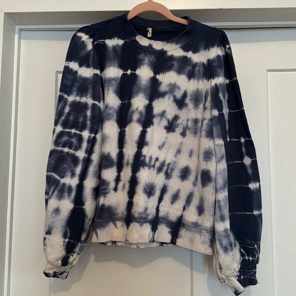Ulla Johnson - Indigo Tie Dye Sweatshirt, size M